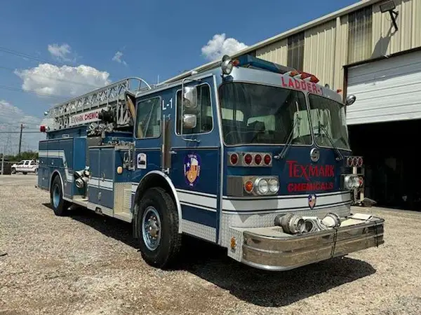 blue fire truck